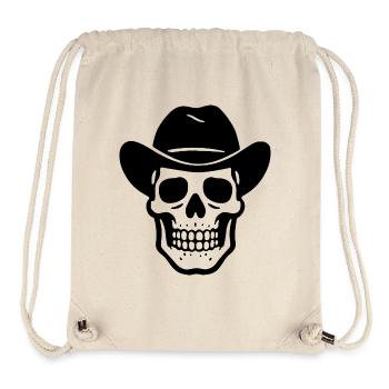 Western Skull - Stanley/Stella recycelter Gym Bag - Naturweiß - Vorne