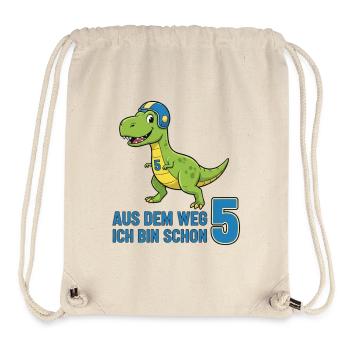 5 years Dino - Stanley/Stella Recycled Gym Bag - natural - Front
