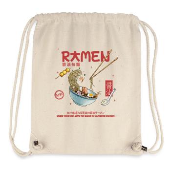 Ramen - Stanley/Stella recycelter Gym Bag - Naturweiß - Vorne