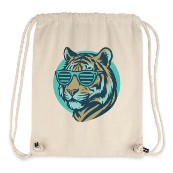 Tiger with Sunglasses Pop Art - Stanley/Stella Recycled Gym Bag - natural - Front