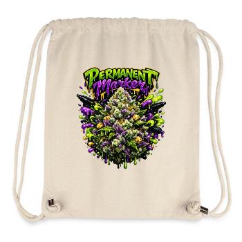 Permanentmarker-Graffiti-Druck - Stanley/Stella recycelter Gym Bag - Naturweiß - Vorne