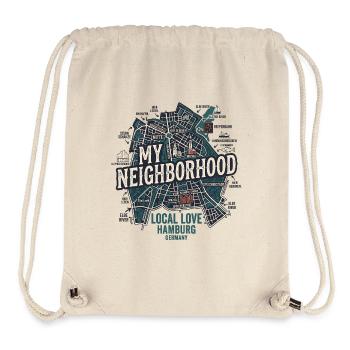 Hamburg Meine Nachbarschaft - Stanley/Stella recycelter Gym Bag - Naturweiß - Vorne