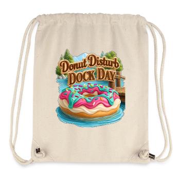 Donut Disturb Dock Tag - Stanley/Stella recycelter Gym Bag - Naturweiß - Vorne