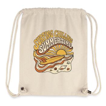 Allez surfer - Sac à cordon recyclé Stanley/Stella - blanc naturel - Devant