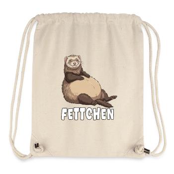 Lustiges Frettchen Outfit Dick, Fett & Übergewicht - Stanley/Stella recycelter Gym Bag - Naturweiß - Vorne