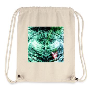 Forest Reflection Teal Butterfly - Stanley/Stella Recycled Gym Bag - natural - Front