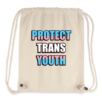 Protect Trans Youth - Stanley/Stella Recycled Gym Bag - natural - Front
