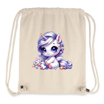 Cute Unicorn Mythical Fairy - Stanley/Stella Recycled Gym Bag - natural - Front