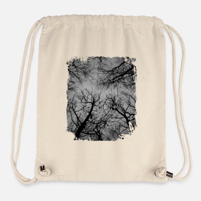 Dunkler Wald, Dunkle Wälder, Naturliebhaber - Stanley/Stella recycelter Gym Bag - Naturweiß