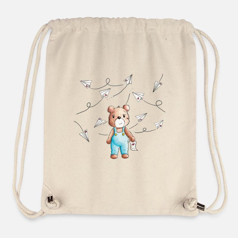 Bear Letter - Stanley/Stella Recycled Gym Bag - natural