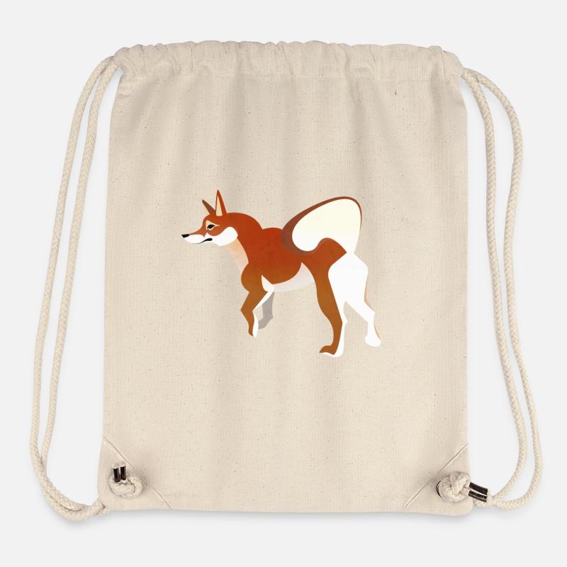 Shiba Inu - Stanley/Stella recycelter Gym Bag - Naturweiß