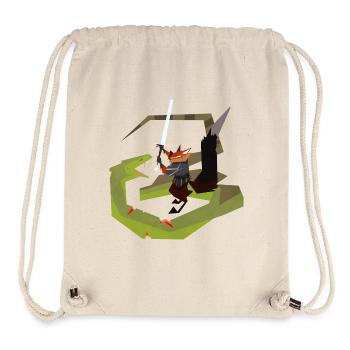 fox and snake - Stanley/Stella recycelter Gym Bag - Naturweiß - Vorne