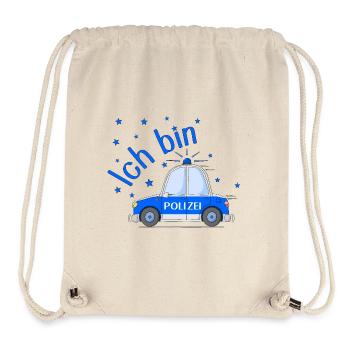 Polizeiauto Geburtstag Blau - Stanley/Stella recycelter Gym Bag - Naturweiß - Vorne