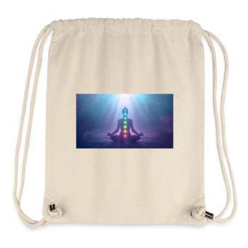 Chakra Meditation Lichtstrahlen Yoga - Stanley/Stella recycelter Gym Bag - Naturweiß - Vorne