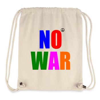 No war - Stanley/Stella Recycled Gym Bag - natural - Front