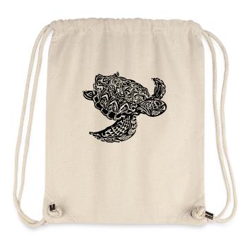 Schildkröte - Stanley/Stella recycelter Gym Bag - Naturweiß - Vorne