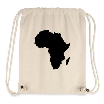 Kontinent Afrika Silhouette - Stanley/Stella recycelter Gym Bag - Naturweiß - Vorne