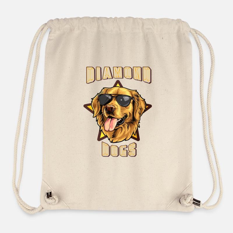 Diamond dogs - Stanley/Stella recycelter Gym Bag - Naturweiß