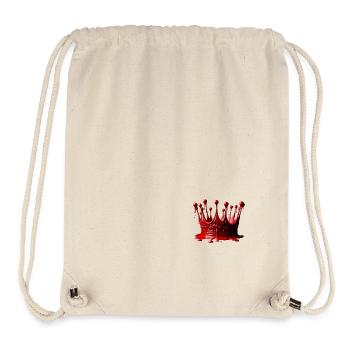 Rote Siegellackkrone 👑 - Stanley/Stella recycelter Gym Bag - Naturweiß - Vorne