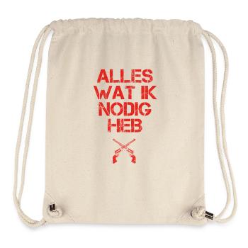 presentje wat ik nodig sheriff police revolver pol - Stanley/Stella recycelter Gym Bag - Naturweiß - Vorne