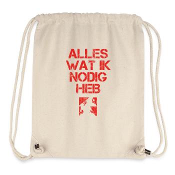 presentje wat ik nodig climbing klettern climb - Stanley/Stella recycelter Gym Bag - Naturweiß - Vorne