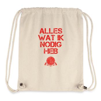 presentje wat ik nodig dart darts darter - Stanley/Stella recycelter Gym Bag - Naturweiß - Vorne