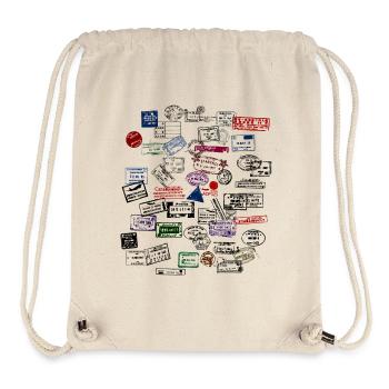 Weltenbummler II - Stanley/Stella recycelter Gym Bag - Naturweiß - Vorne
