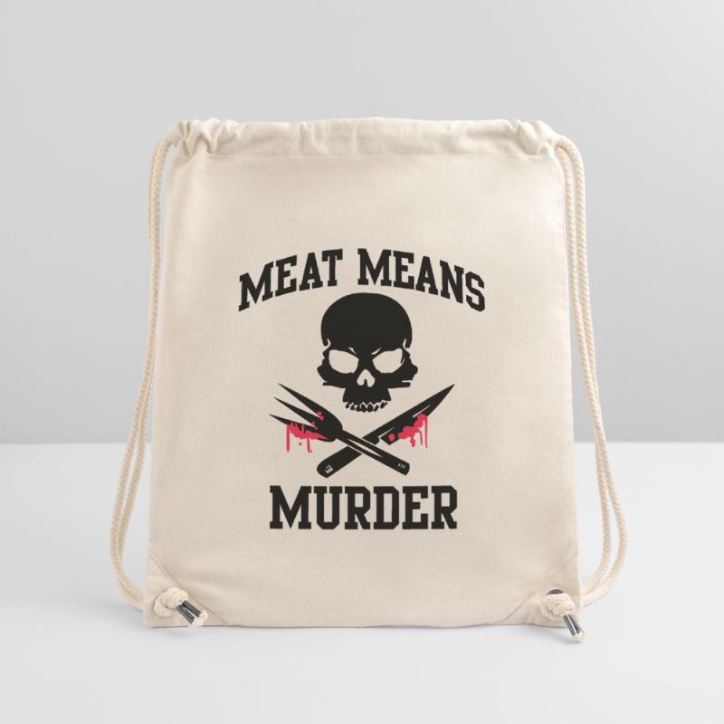 Meat means murder - Fleisch bedeutet Mörder Stanley/Stella recycelter Gym Bag