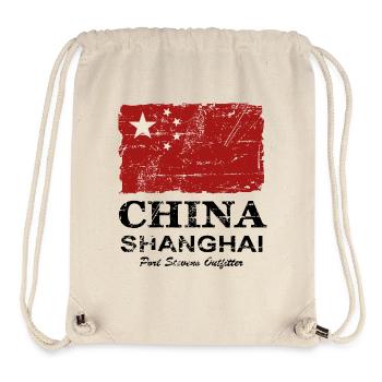 China Vintage Flag - Stanley/Stella Recycled Gym Bag - natural - Front