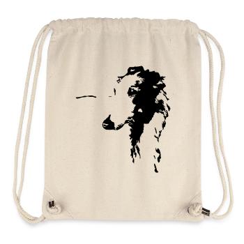 Barsoi Kopf - Stanley/Stella recycelter Gym Bag - Naturweiß - Vorne