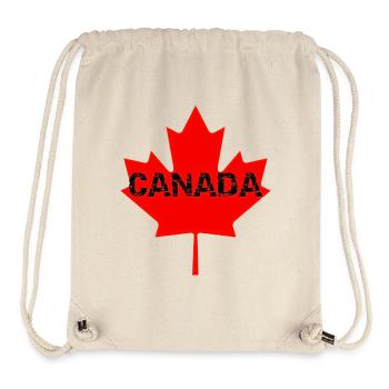 Faded Canada Maple Stamp - Stanley/Stella Recycled Gym Bag - natural - Front