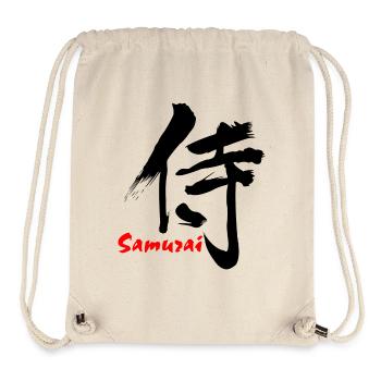 Samurai in Japanese kanji script - Stanley/Stella Recycled Gym Bag - natural - Front