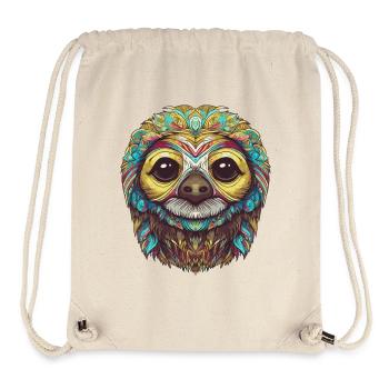 Psychedelic sloth - Stanley/Stella Recycled Gym Bag - natural - Front