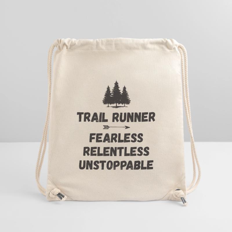 Trail Runner - Intrépide. Implacable. Imparable. Sac à cordon recyclé Stanley/Stella