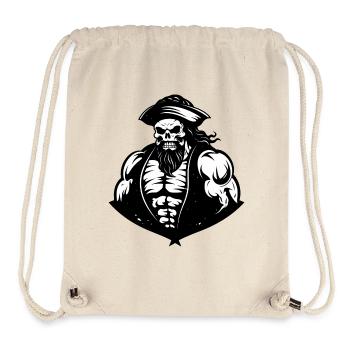 Pirat - Stanley/Stella recycelter Gym Bag - Naturweiß - Vorne