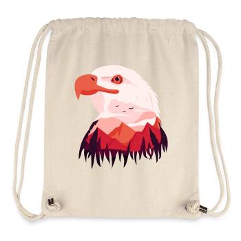 Aigle Pygargue à tête blanche - Sac à cordon recyclé Stanley/Stella - blanc naturel - Devant