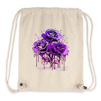 Blumen Frauen Mädchenpower Design Kunst Weiblich Rose - Stanley/Stella recycelter Gym Bag - Naturweiß - Vorne