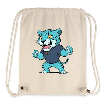 kleiner Jaguar - Stanley/Stella recycelter Gym Bag - Naturweiß - Vorne