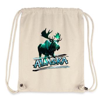 Alaska , Elchbulle - Stanley/Stella recycelter Gym Bag - Naturweiß - Vorne