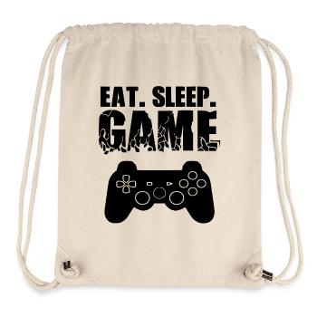 Gamer Jeu En Ligne Jeux Sur Ordinateur Arcade Neon - Sac à cordon recyclé Stanley/Stella - blanc naturel - Devant