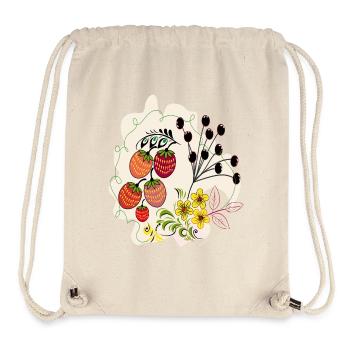 L’heure de la fraise - Sac à cordon recyclé Stanley/Stella - blanc naturel - Devant