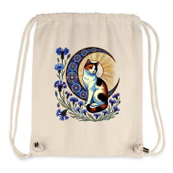 Kattun Katze Mond - Stanley/Stella recycelter Gym Bag - Naturweiß - Vorne