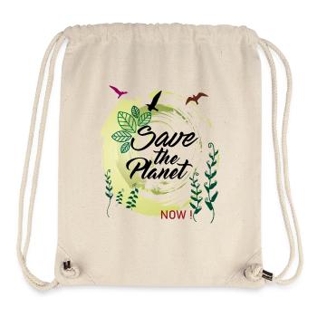 save the planet - Stanley/Stella recycelter Gym Bag - Naturweiß - Vorne