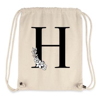 Buchstabe H - Stanley/Stella recycelter Gym Bag - Naturweiß - Vorne