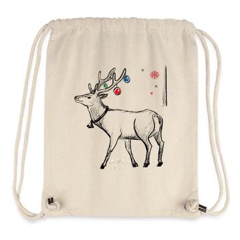 Weihnachten Elch - Stanley/Stella recycelter Gym Bag - Naturweiß - Vorne