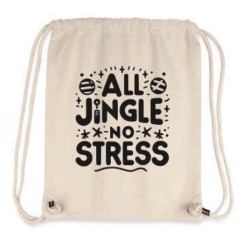 All Jingle No Stress - Stanley/Stella Recycled Gym Bag - natural - Front