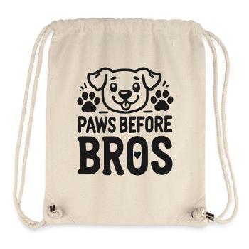 Pfoten vor Bros - Stanley/Stella recycelter Gym Bag - Naturweiß - Vorne