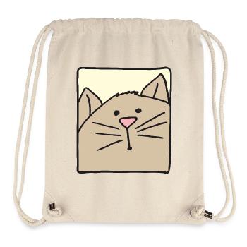 katzenkopf lustig - Stanley/Stella recycelter Gym Bag - Naturweiß - Vorne