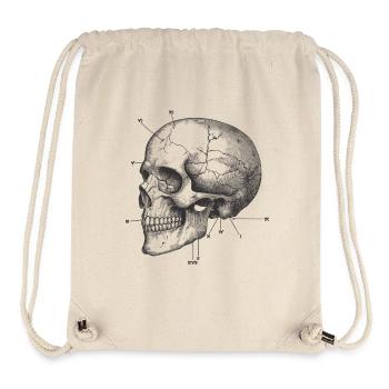 Anatomy skull - Stanley/Stella recycelter Gym Bag - Naturweiß - Vorne