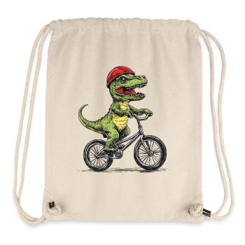 Bikeosaurus Rex - Stanley/Stella Recycled Gym Bag - natural - Front